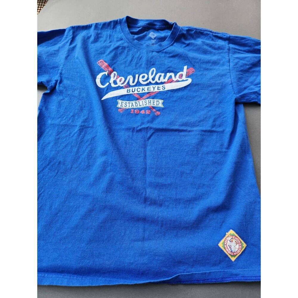 Cleveland Buckeyes Negro American League Baseball T-shirt Size Large